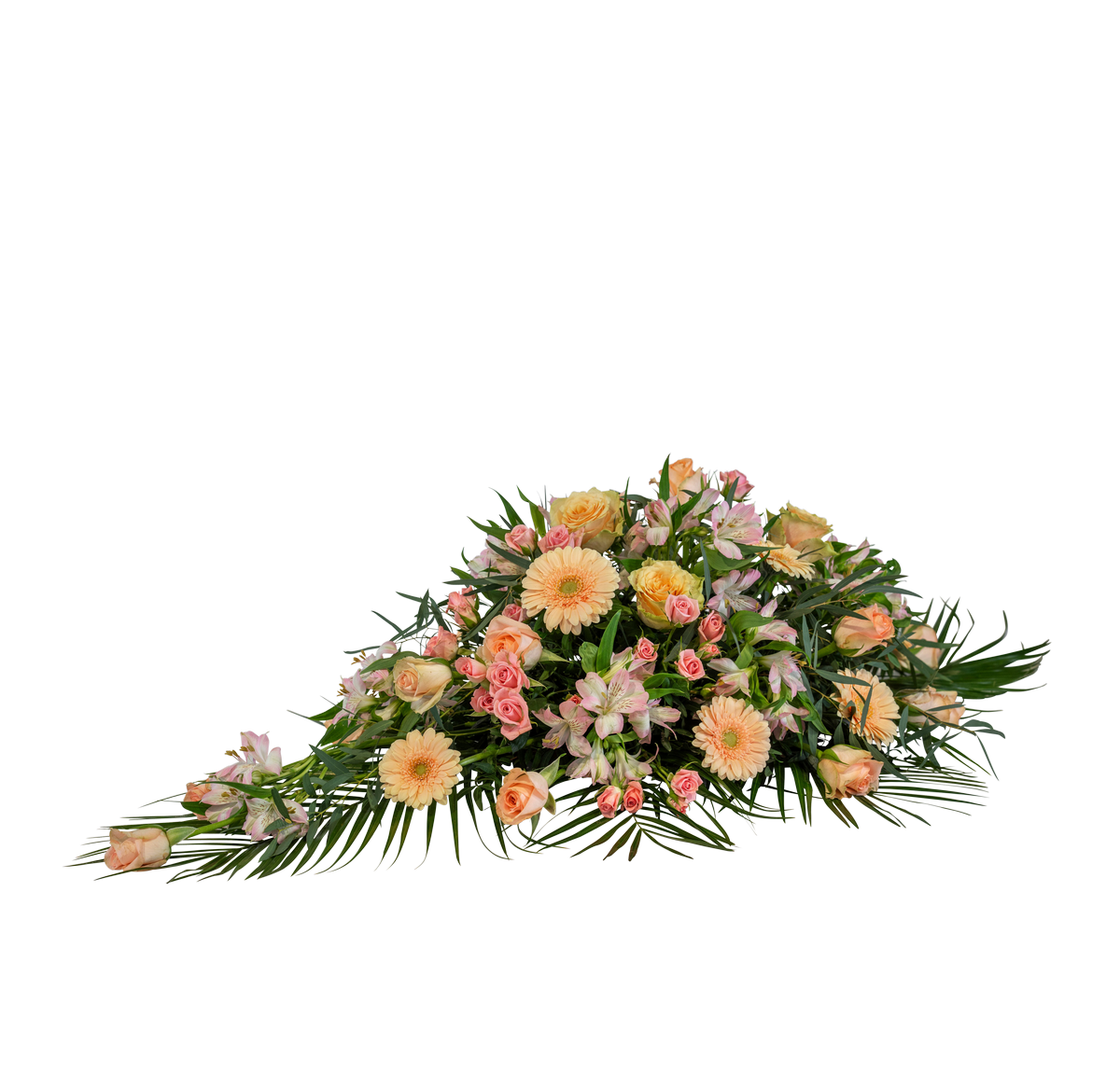 Funeral Spray Pastels w ribbon 248030