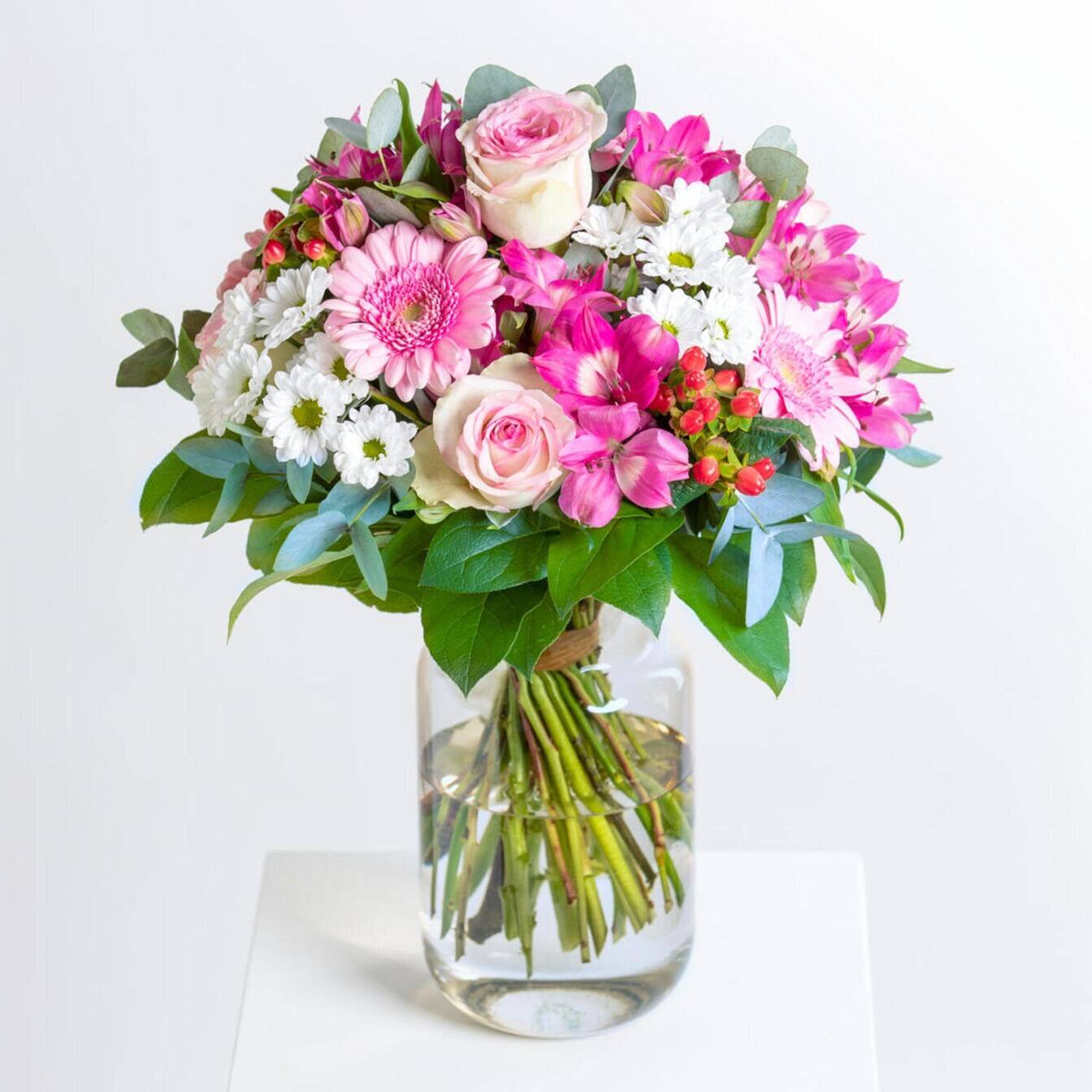 Blume, Blumen-Arrangement, Pflanze, Blumenstrauß, Florales Design, Blume, Blumen-Arrangement, Pflanze, Blumenstrauß, Florales Design, Blume, Blumen-Arrangement, Pflanze, Blumenstrauß, Florales Design, Blumenstrauß, rosa Blüten, Rosen, Gerbera, Glasvase