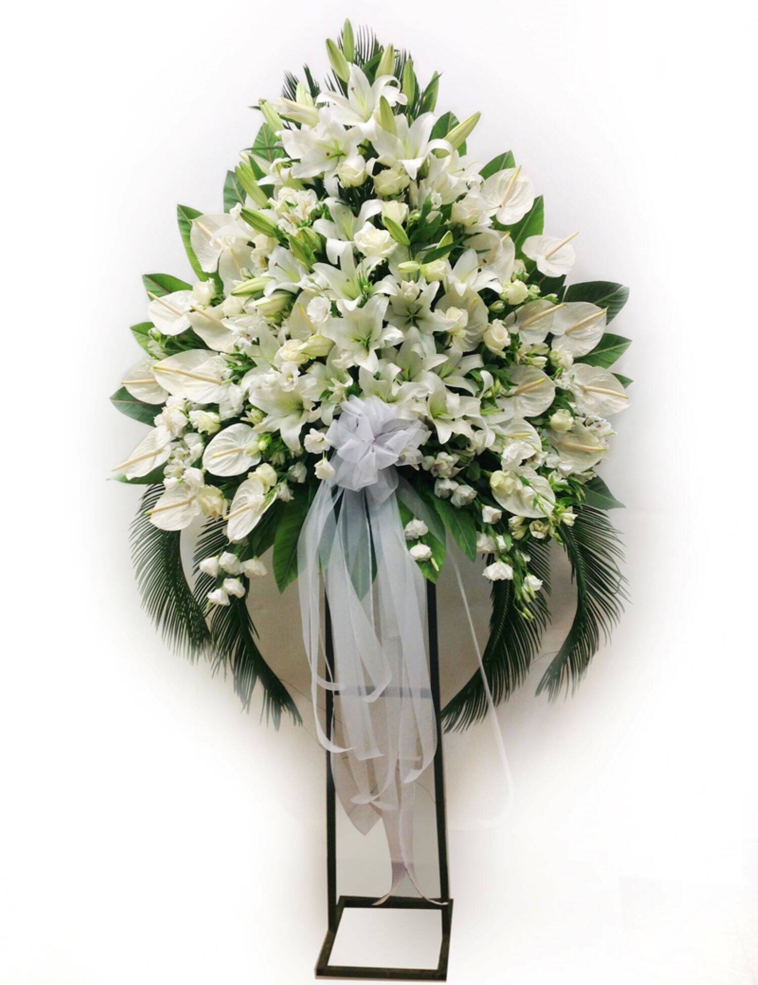 Standing Spray with Ribbon