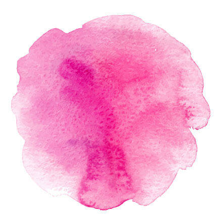 Aquarell Farbklecks in Rosa