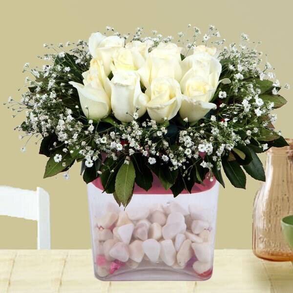 Blume, Blumen-Arrangement, Blumenstrauß, Rose, Florales Design, Blume, Blumen-Arrangement, Blumenstrauß, Rose, Florales Design, Blume, Blumen-Arrangement, Blumenstrauß, Rose, Florales Design, blumen, Blumenstrauß, weiße rosen, Schleierkraut, glasvase