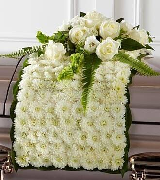 Blume, Blumen-Arrangement, Blumenstrauß, Florales Design, Rose, Blume, Blumen-Arrangement, Blumenstrauß, Florales Design, Rose, Blume, Blumen-Arrangement, Blumenstrauß, Florales Design, Rose, Blume, Begräbnis, Anordnung, weiße Blumen, Sargspray