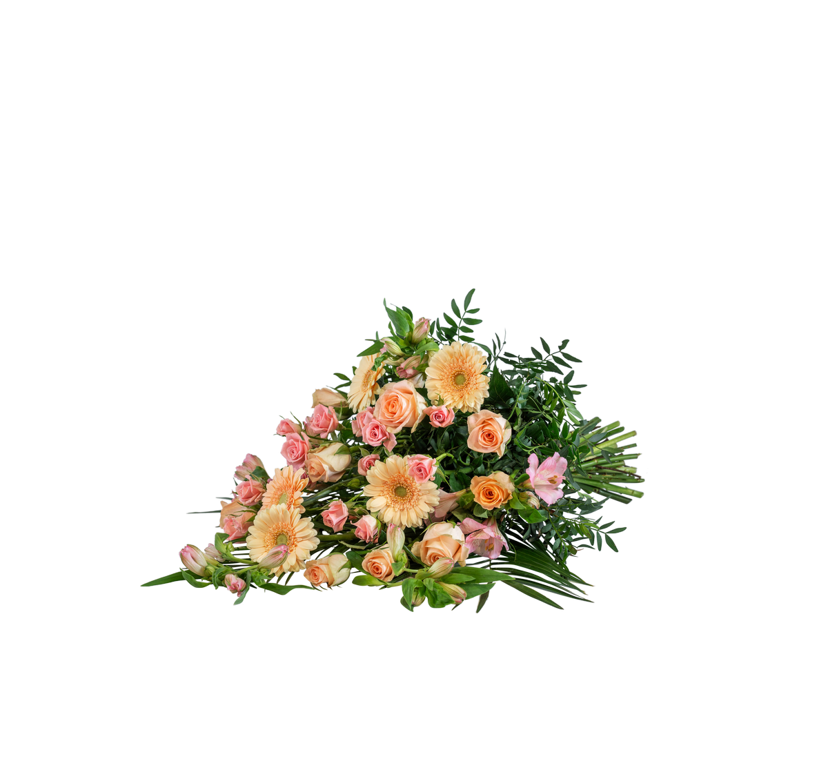 Funeral Bouquet  Pastels  w ribbon 248028