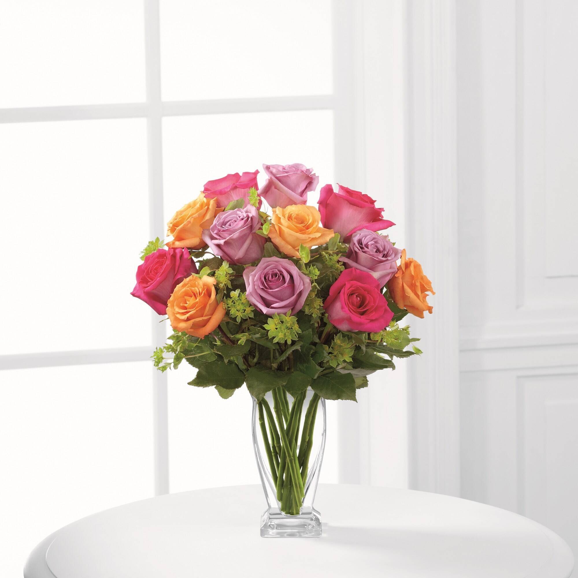 Blume, Blumen-Arrangement, Rose, Blumenstrauß, Florales Design, Blume, Blumen-Arrangement, Rose, Blumenstrauß, Florales Design, Blume, Blumen-Arrangement, Rose, Blumenstrauß, Florales Design,  Blütenstrauß, Rosen, Glasvase, bunte Farben, Tischdekoration