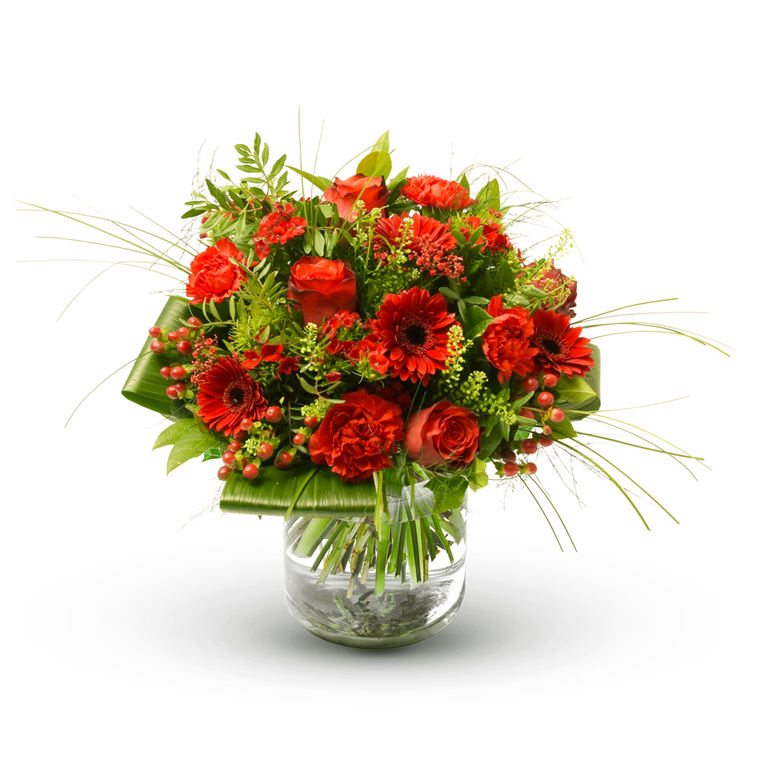 Stylish red bouquet