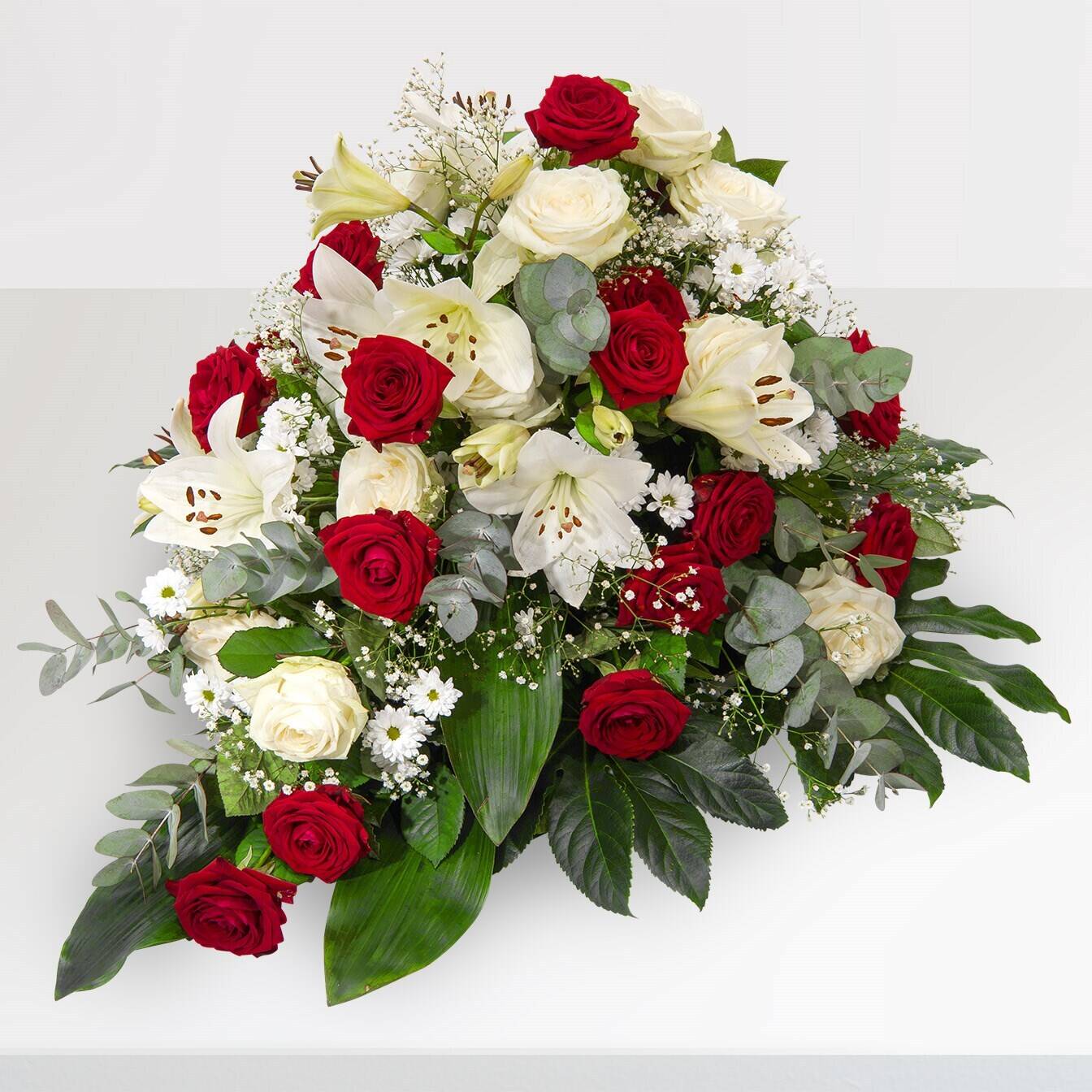 Blume, Blumen-Arrangement, Blumenstrauß, Rose, Florales Design, Blume, Blumen-Arrangement, Blumenstrauß, Rose, Florales Design, Blume, Blumen-Arrangement, Blumenstrauß, Rose, Florales Design, blumen, rosen bouquet, rote rosen, weiße lilies, grünzeug