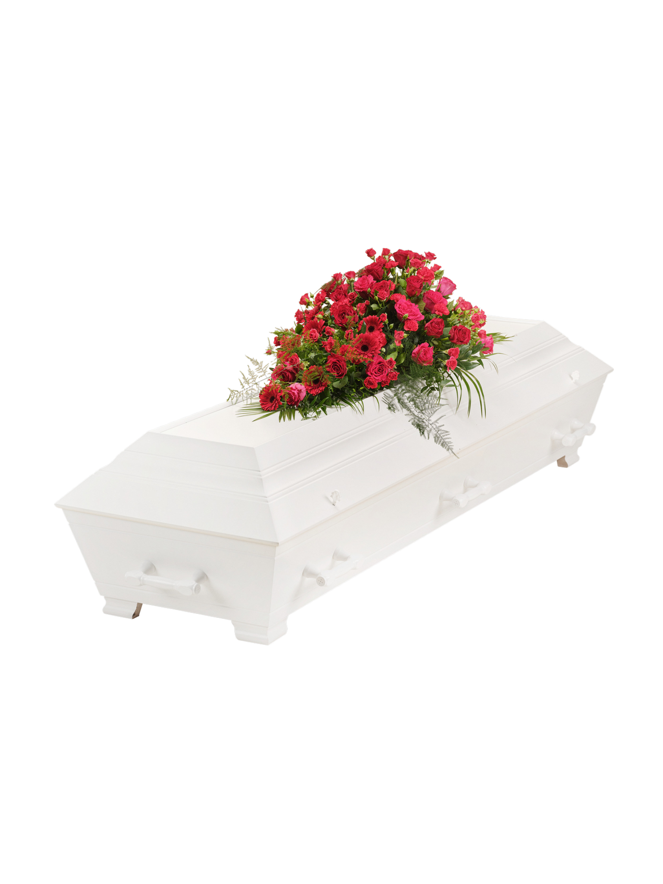 Funeral Spray Red w Ribbon 248060