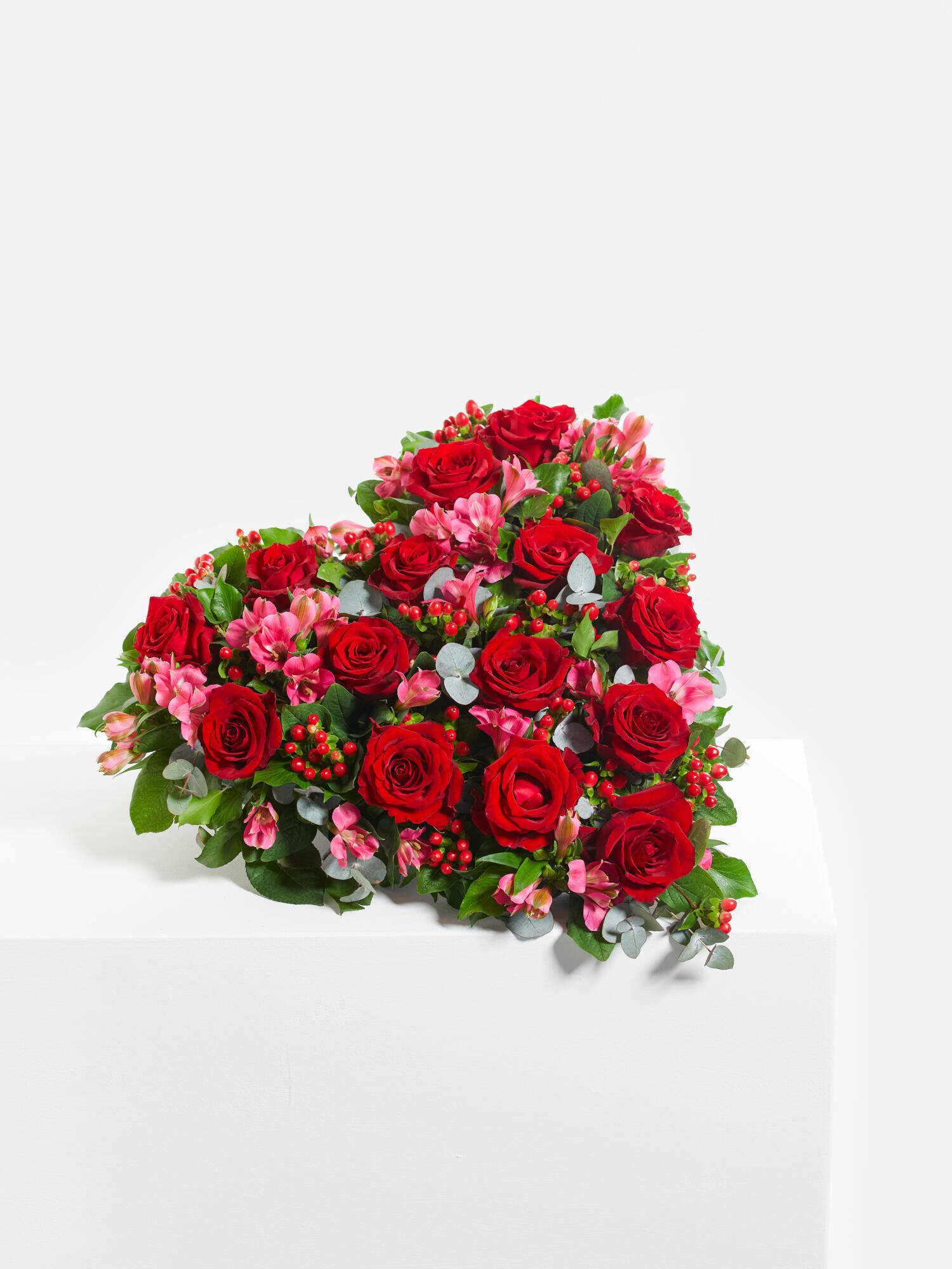 Mein Herz  - Hauptblüte: Rosen - Hauptfarbe: Pink, Rot