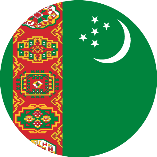Flagge Turkmenistans