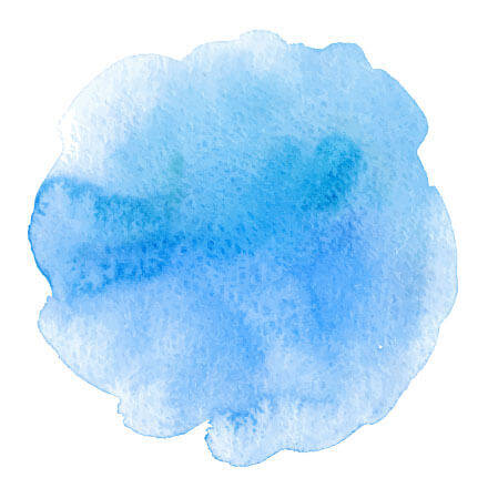 Aquarell Farbklecks in Blau