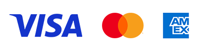 Visa, Mastercard and American Express Logos