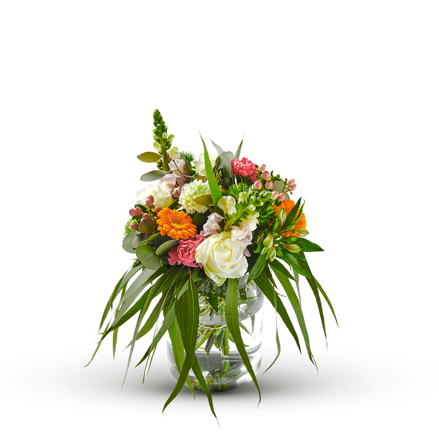 Ecological bouquet with vase