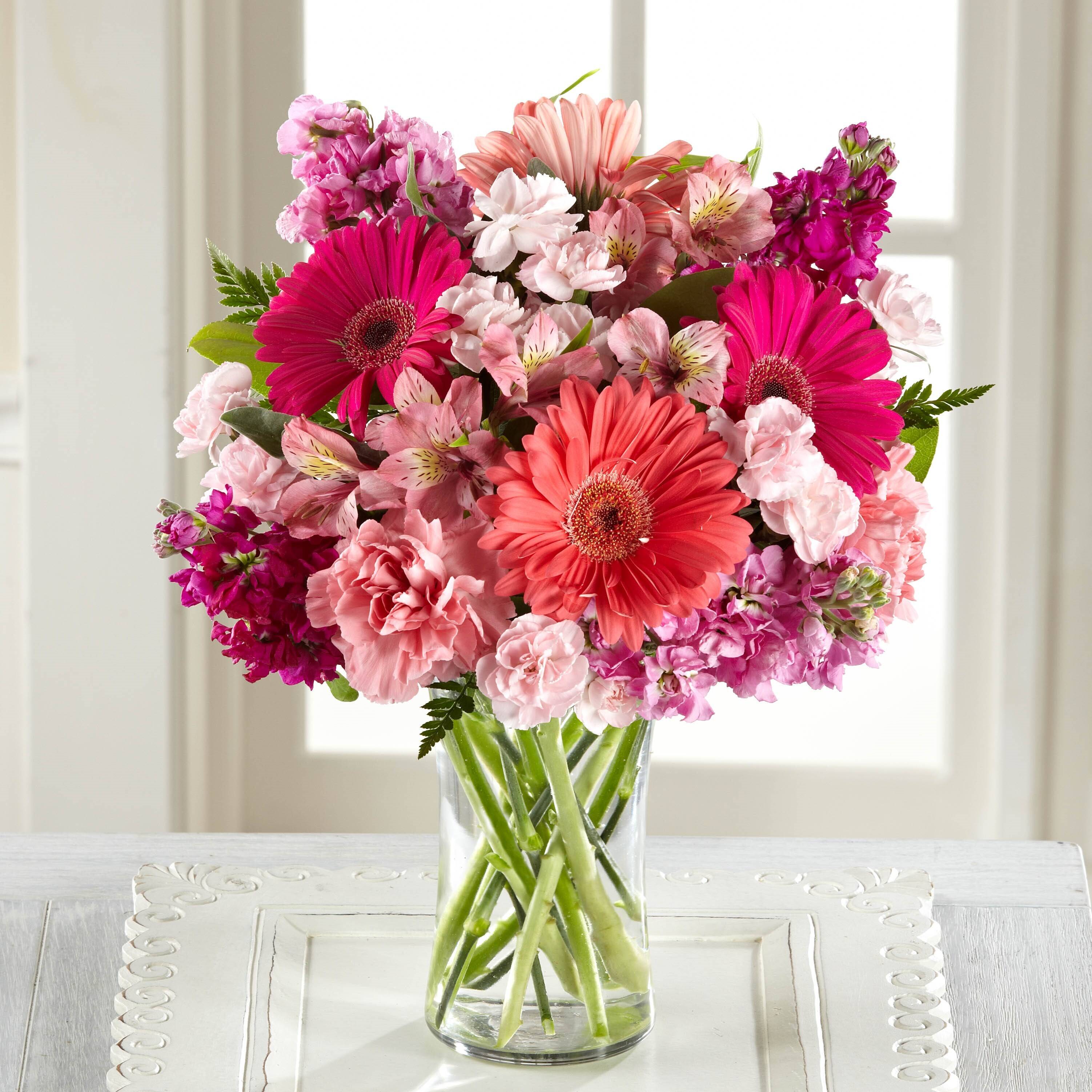 Blume, Blumen-Arrangement, Blumenstrauß, Florales Design, Muster, Blume, Blumen-Arrangement, Blumenstrauß, Florales Design, Muster, Blume, Blumen-Arrangement, Blumenstrauß, Florales Design, Muster, Blumenstrauß, Blumen, Gerbera, Pink, Glasvase