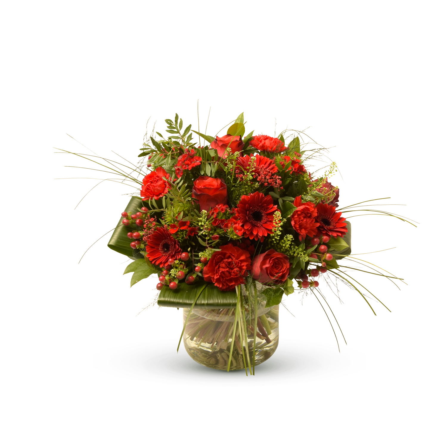 Stylish red bouquet