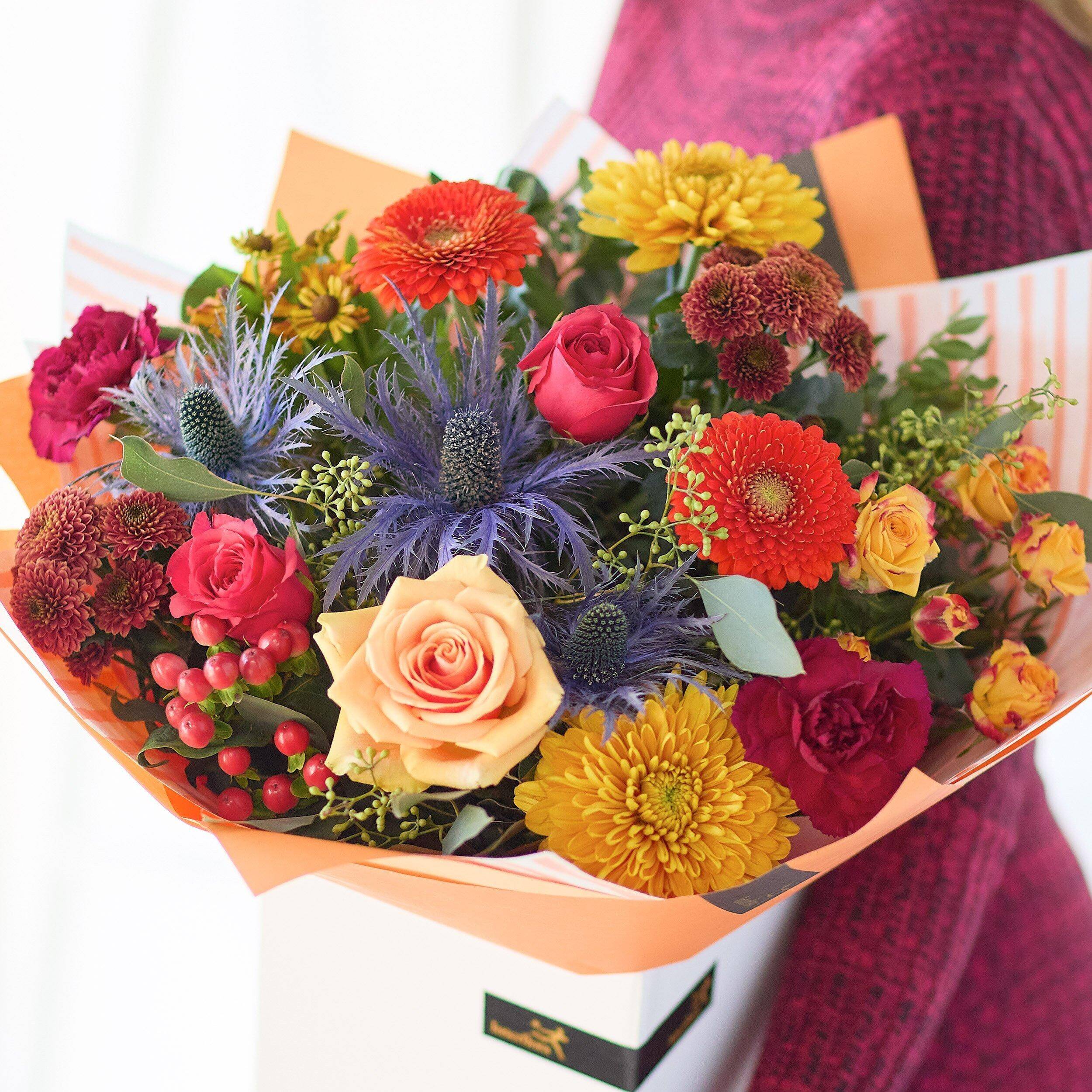 Blumenstrauß, Pflanzen, Anordnung, bunte-Blumen, Floristik, blumenstrauß, rosen, chrysanthemen, thistles, blumenanordnung, Blumenstrauß, Blumen, Anordnung, Florales, Blumenstrauß-Anordnung